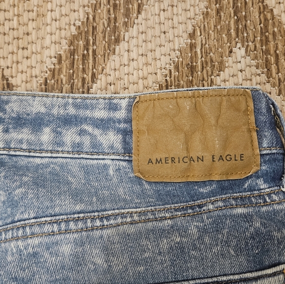 American Eagle Distressed Acid Washed Jeans 31x30 5191 Destroyed patched rips - Picture 13 of 13
